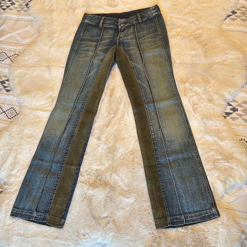 Diesel limited edition vintage jeans mixed with corduroy size 28 boot cut 33L